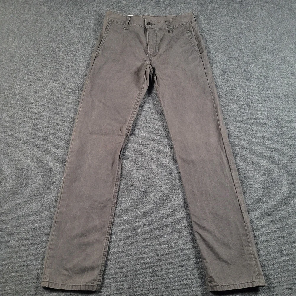 Levi Strauss Pants Mens 29x32 Gray Chino Flat Front Straight Leg‎ Casual Cotton